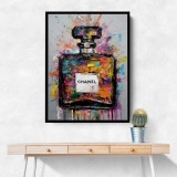 Chanel No 5 Multi Colour Abstract Wall Art